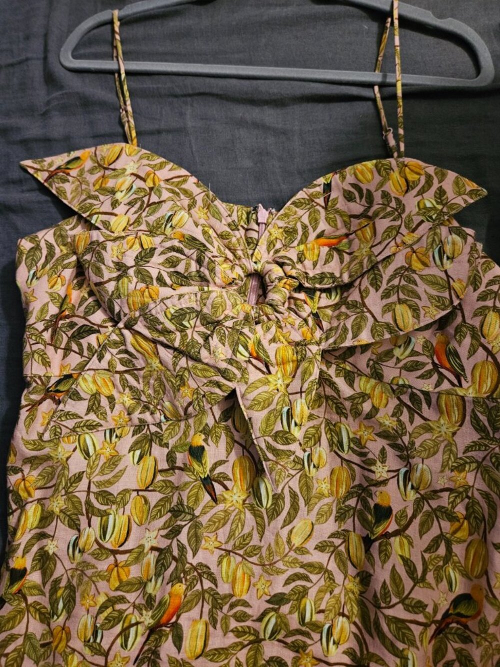 Light Pink Star Fruit Flower Mini Dress - Picture 5 of 6